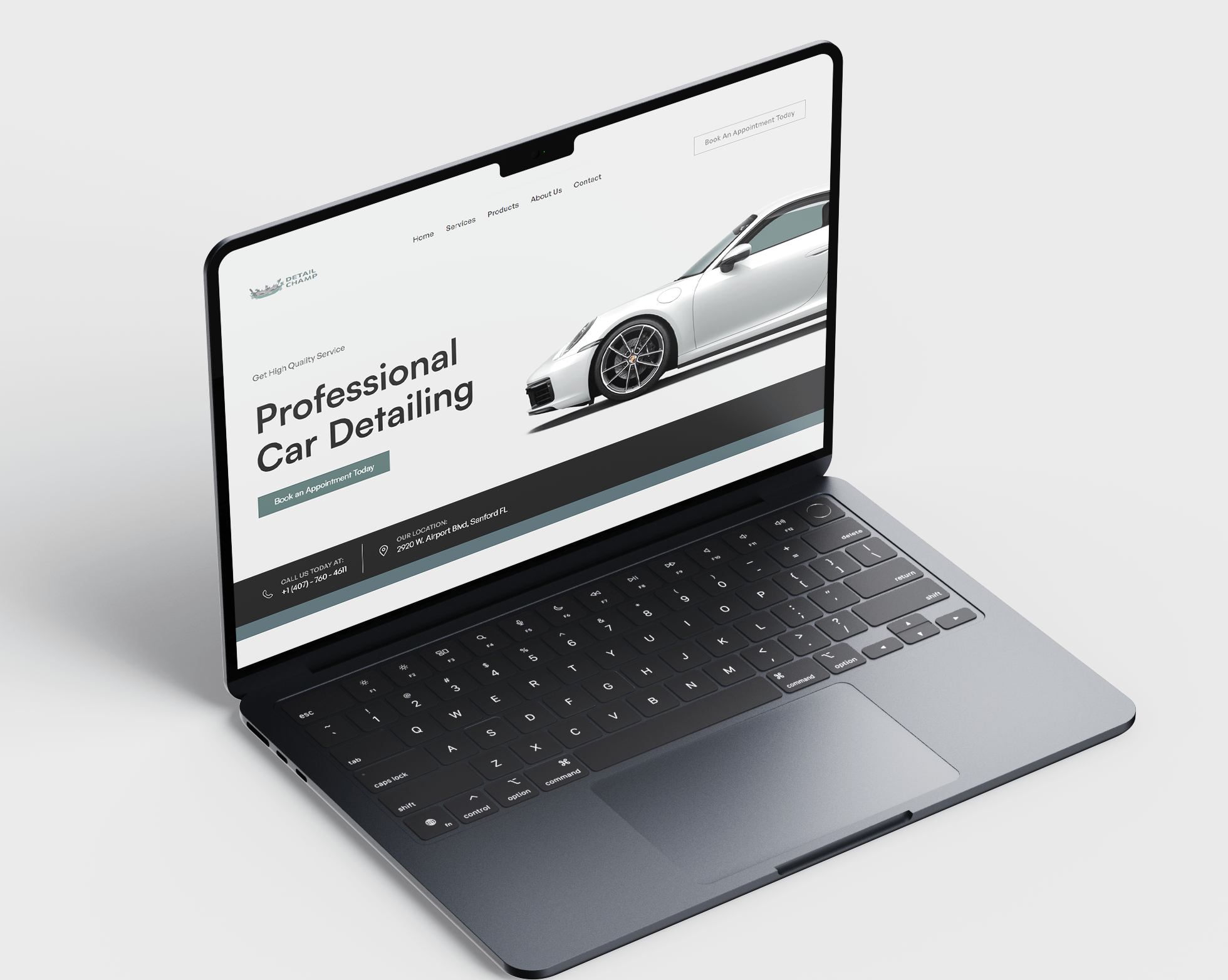 An auto detailing website made by Nathan Tolley